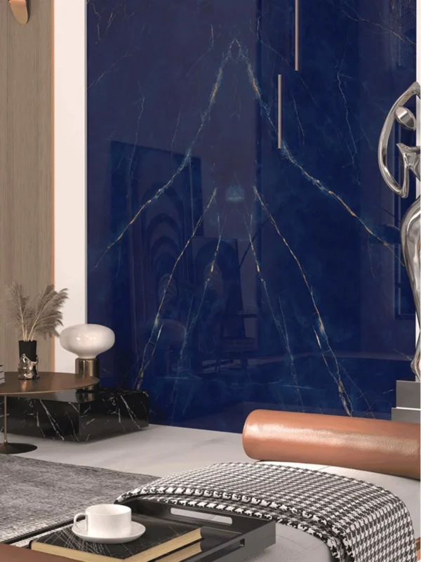 Lava Blue Bookmatch Polish Granilia (120x300) - Image 3
