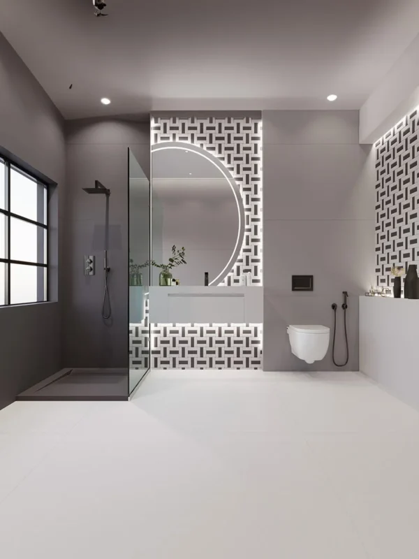Monocolor Light Gray Matte Color Body (80x160) - Image 2