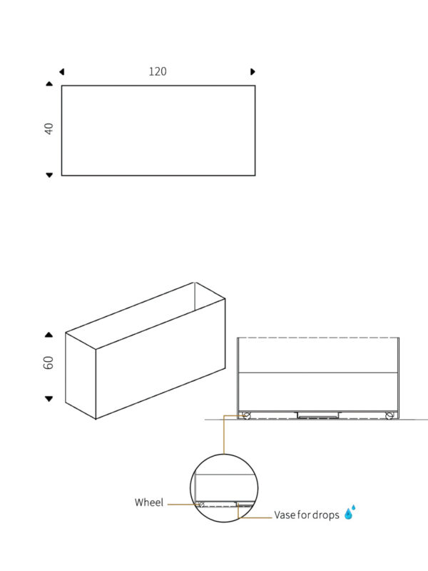 Plant Box 35 (35x35x85) - Image 2