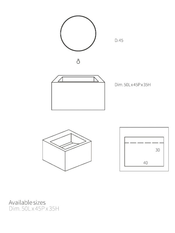 Solo Washbasin (50x45x35) - Image 5